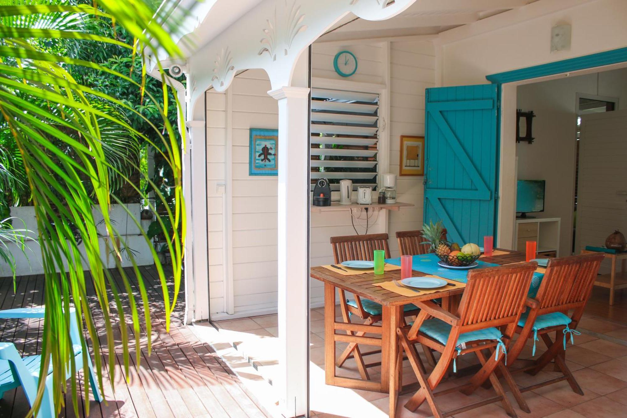 Bungalow La Papaye Bleue Residence Acces Piscine & Plage Saint-Francois  Ngoại thất bức ảnh